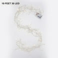 thumbnail image 2 of 10 Feet 30 LED Christmas String Light Metal Berry Beaded Garland Indoor for Fireplace Mantel Indoor Xmas Tree Christmas Decorations(White), 2 of 8