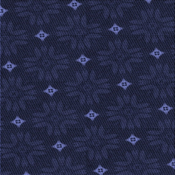 Ahgly Company Machine Washable Indoor Square Transitional Night Blue Area Rugs, 6' Square