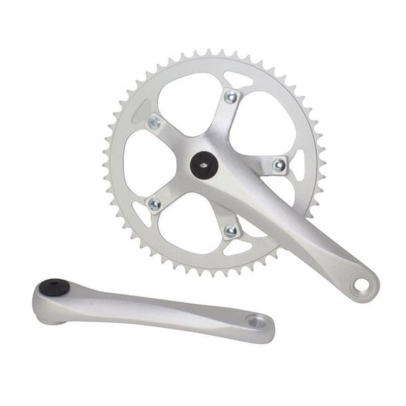 Bike Alloy F8152 Chainwheel Set 52T x 175mm Crank Arm(Silver)