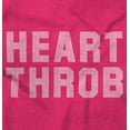 thumbnail image 2 of Heartthrob Funny Valentines Joke Womens Slim Fit Graphic Tee Brisco Brands S, 2 of 4