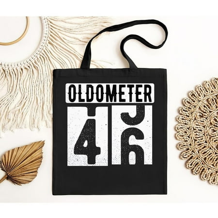 vintage Birthday Gift Turning 46 Years Gift for Men Oldometer 45-46 Tote Bag-TH16911