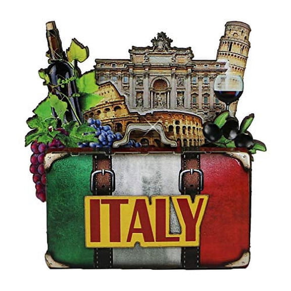 Italy Magnet 4 Inch 3D Italian Magnet with Landmarks
