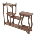 thumbnail image 4 of MasteelfCA Wooden Antique Shelf Curio Display Rack Tea Canister Display Stand Home Decor, 4 of 7