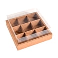 thumbnail image 1 of Yatlte Paper Cupcake Boxes with 9 Cavity, Paper Cupcake Container with Inserts and Window, Bakery Container Dozen Cupcake Carrier Boxes for Muffins, Cookies, Pastry, 1 of 6