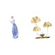 thumbnail image 1 of Estatua de Chica Decorativa Figura de Mesa Nórdica Moderna para Decoración con Hojas y Flores de Metal Fabricada en Resina E Hierro Adecu, 1 of 8