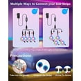thumbnail image 7 of Upgraded 80 ft LED Lights for Bedroom SMD 5050 RGB Color Changing LED Strip Lights for Room Decorations, 4 Rolls of 20 ft (80Ft APP+ Remote+ Mic Control), 7 of 7
