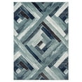 thumbnail image 4 of Luxe Weavers Modern Farmhouse Geometric Blue 2x3 Area Rug, Rustic Wood Carpet, 4 of 7