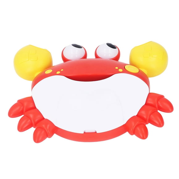 Dancing Crab Bubble Machine Bath Toy, Bath Bubble Maker with Music & Light Kids Bath Bubble Maker Toy with Suction Cup, Bubble Bathtub Toy for Boy Girl Pool Party Gift