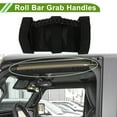 thumbnail image 2 of Mangos de agarre para barra de rodillo para Jeep Wrangler JK JKU JL JLU TJ LJ YJ CJ Sport 1955-2023, soporte de mango de nylon negro, 4 piezas, 2 of 6