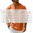 thumbnail image 3 of Yutgune Men's Cotton Henley Shirt Short Sleeve 3 Button Casual Summer T-Shirt, 3 of 6