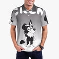 thumbnail image 2 of Lsque Bluey Pattern Golf Shirts for Men Dry Fit Print Moisture Wicking Performance Short Sleeve Polo Shirt-, 2 of 7
