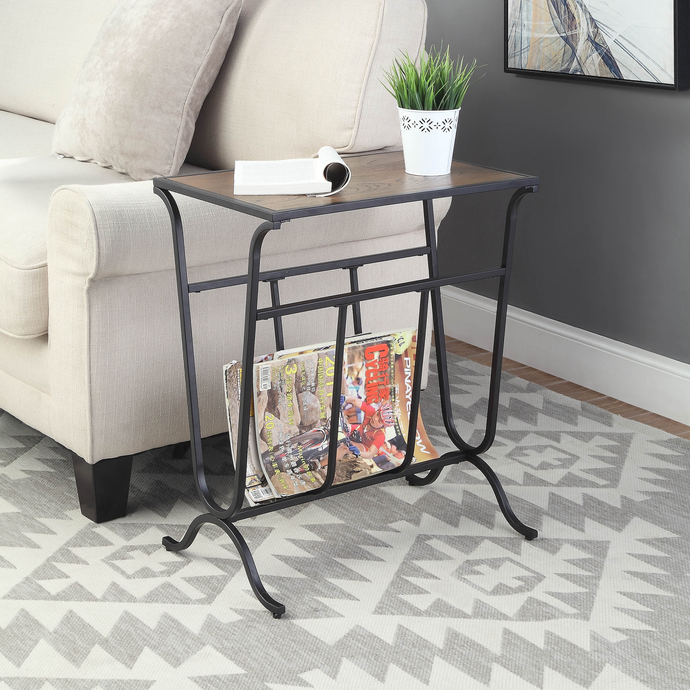 Carolina Chair and Table Velio Magazine Rack Accent Table ...