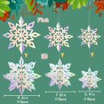 thumbnail image 4 of Decoraciones navideñas con copos de nieve para colgar, GuassLee, 15 unidades, 4 of 9