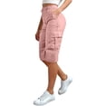 thumbnail image 2 of TRUBKH Shorts for Women Drawstring Shorts Elastic Waistband Trendy Lounge Shorts Gym Clothes for Woman Women Gym Shorts Womens Athletic Shorts Capri Pants Board Shorts Comfy Pants Pink 2XL, 2 of 9