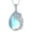 C-Daisy Butterfly Moonstone, variant on 925 Sterling Silver Moonstone Necklace Filigree Teardrop Pendant Necklace Jewelry for Women