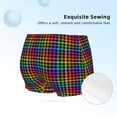 thumbnail image 2 of Pofeuu Rainbow Houndstooth Print Soft Cotton Girls Boyshort panties Toddler Underwear-Medium, 2 of 5