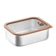 thumbnail image 1 of Stainless Steel Food Containers With Tempered Glass Lids, Leakproof Meal Prep Containers, Airtight, 1 of 5
