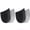 Black-2Pairs, variant on Orthopedic O/X Leg Correction Insoles, Medial Lateral Silicone Gel Heel Wedge Shoe Inserts, 2 Pair