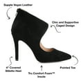 thumbnail image 4 of Journee Collection Womens Junniper Back Heel Zip High Stiletto Pointed Toe Pumps, 4 of 7