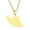 Gold, variant on YIEMEEN Iran Map Pendant Necklace Trendy Silver/Gold Color Iran Country Territory Necklace Unisex Women Men Iranian Neck Chain
