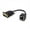 Black, variant on VGA to RJ45 Extender Adapter - 15cm Cable, CAT5 Compatible, No Power - Video Signal Extension up to 100ft
