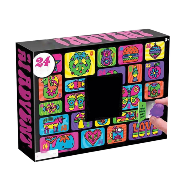 Squishmas calendario de advi24 días de Mini Squishy Toys for Fidget Fun, calendario de cuenta regreside de Navidad para niños y adultos, regalos de cumpleaños de Navidad para niños