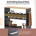 thumbnail image 4 of Harmijoy 4-Tier Rolling Storage Cart 8" Slim Kitchen Cart on Wheels with Open Shelves, 4 of 7