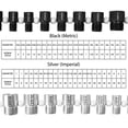 thumbnail image 3 of Buscador de tamaños de tuercas y tornillos Comfylichi 45 calibres, 3 of 7