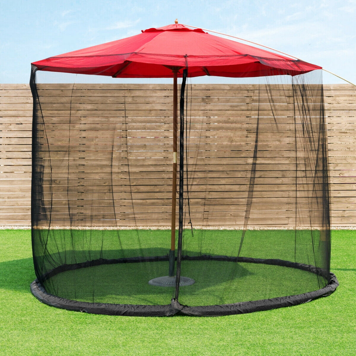 umbrella with mosquito netting
