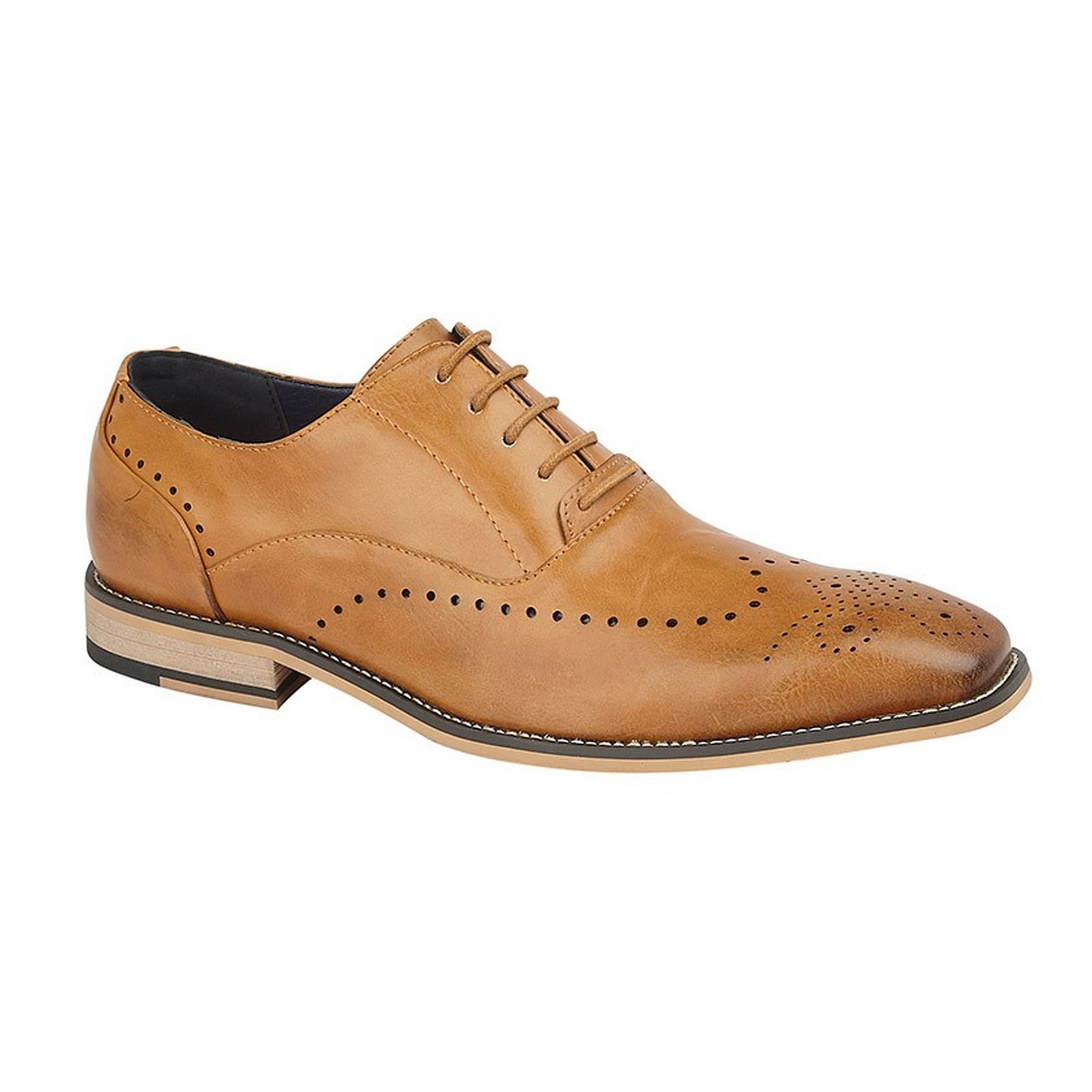 Cavani Mens 5 Eye Brogue Oxford Shoes 