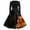 #01Black, variant on Long Sleeve Dresses for Women Fall Crew Neck Party Hem Dress Casual Vintage Halloween Stacked Jack O Lantern Printed Swing Dress Brown M