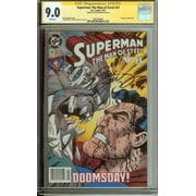 Superman Man of Steel #19 CGC 9.0 Signed Dan Jurgens