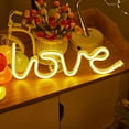 thumbnail image 5 of TERGAYEE Love Neon Sign,Led Neon Sign Love Creative Confession Modeling Lamp Decorative Night Light,Valentine's Day Party Bedroom Decoration, 5 of 6