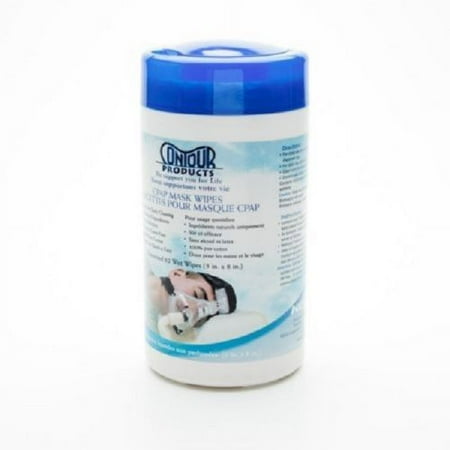 Contour CPAP Mask Cleaning Wipes 62 Pack for Nasal Full Face and Pillow