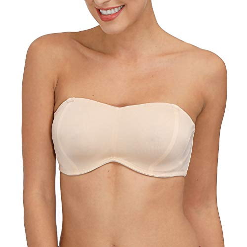 Bandeau bra with clear straps Clearance