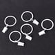 thumbnail image 3 of 20 piezas 3x32 mm ganchos para cortinas de bricolaje grandes bucle para cortina de baño anillos de hierro a prueba de óxido perchas de anillos deslizantes (blanco), 3 of 5