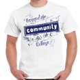 thumbnail image 1 of Greendale Community College White Adult Shirt-X-Large, 1 of 1