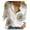 White, variant on Giftesty Womens Plus Size Clearance Fashion Women's Loose Buttons Printing Lapel Long Sleeves T-shirts Blouse Tops