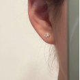 thumbnail image 3 of Pendientes de botón Heldig estrella hueca plata S925, 3 of 5