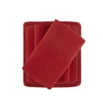 thumbnail image 4 of Comfort Classics Micro Fleece 4-Piece Red Sheet Set, Full, 4 of 7