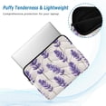 thumbnail image 2 of FORMRS 15"-15.6" Laptop Sleeve Protective Case Soft Carrying Quilted Computer Bag Cover, Lavender Pattern, 2 of 7