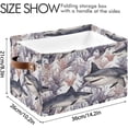 thumbnail image 3 of Coolnut Coral with Shark Foldable Storage Basket for Shelves, Collapsible Sturdy Storage Bin with Handles, Canvas Storage Cube for Organizing Closet 2PC Home Decor, 3 of 7