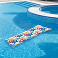 thumbnail image 2 of Pool Central 6' Blue and Yellow Stars Inflatable Swimming Pool Float, 2 of 6