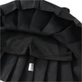 thumbnail image 6 of Girls' Pleated Skirt with Elastic Waist School Uniform Skirt with Soft Cotton Lining Years 4-12 Years Black, 6 of 7