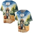 thumbnail image 3 of Happy Father's Day Afghan Hound Playing Basketball with Best Dad Jersey All Over Print 3D Baseball Shirt Dog Lover Softball Sport - 13006, 3 of 6