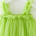 thumbnail image 4 of Fsqjgq Baby Girl Clothes Girls Easter Dress Boho Girls Summer Clothes Green Toddler Girls Sleeveless Tulle Holiday Party Dress Dance Party Princess Dresses Clothes 110, 4 of 5