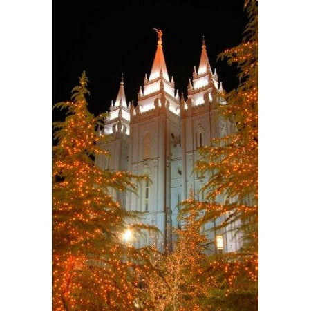 Mormon Temple in Salt Lake City Utah Journal: 150 Page Lined Notebook/Diary