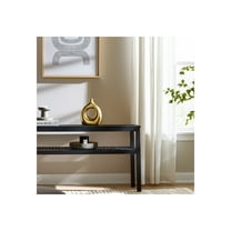 Modern Vase Metal Synthetic Wicker Aluminum Sculptural Design 10" Gold Metallic Finish Home Office Living Room Bedroom Decor