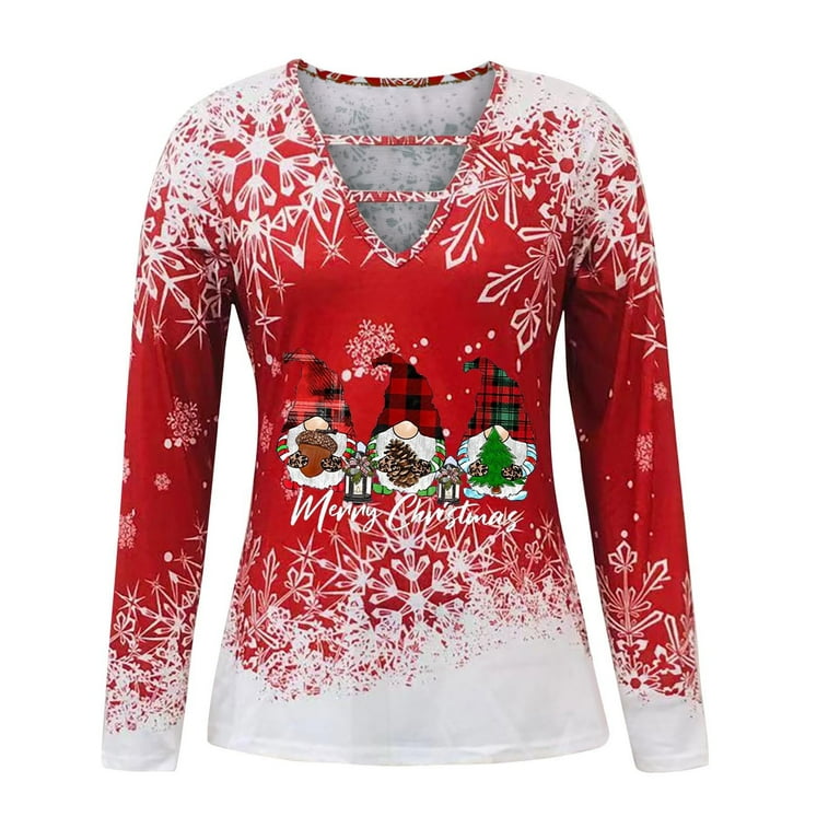 Walmart christmas shop shirts for women
