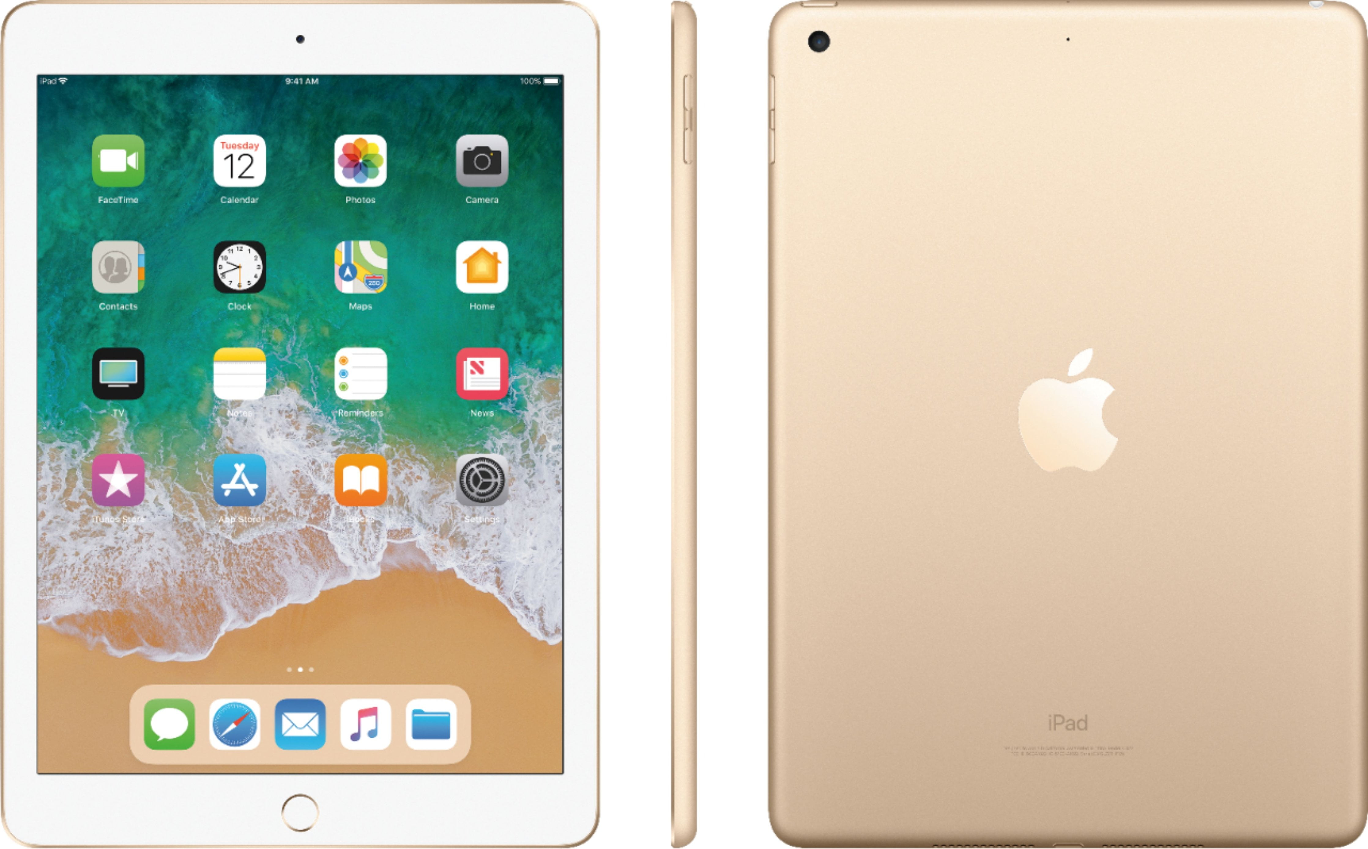Restored Apple Ipad 5th. Gen - 9.7" Apple A9 Dual-Core 2GB RAM 128GB Storage - Wifi+Cellular